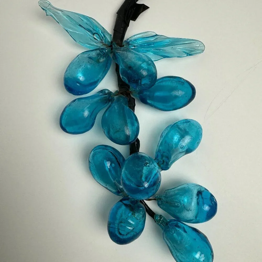 RARE Vintage ART Blue Glass 